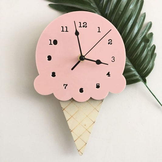 Ice Cream Cone Wall Clock