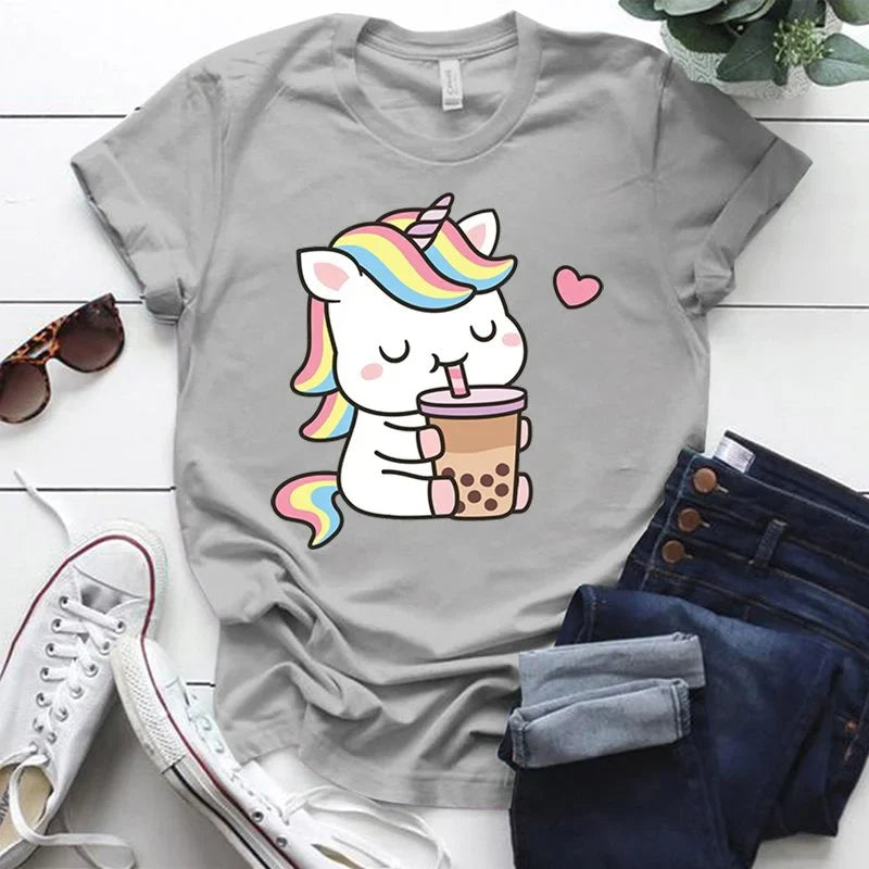 Boba Tea Unicorn T-Shirt