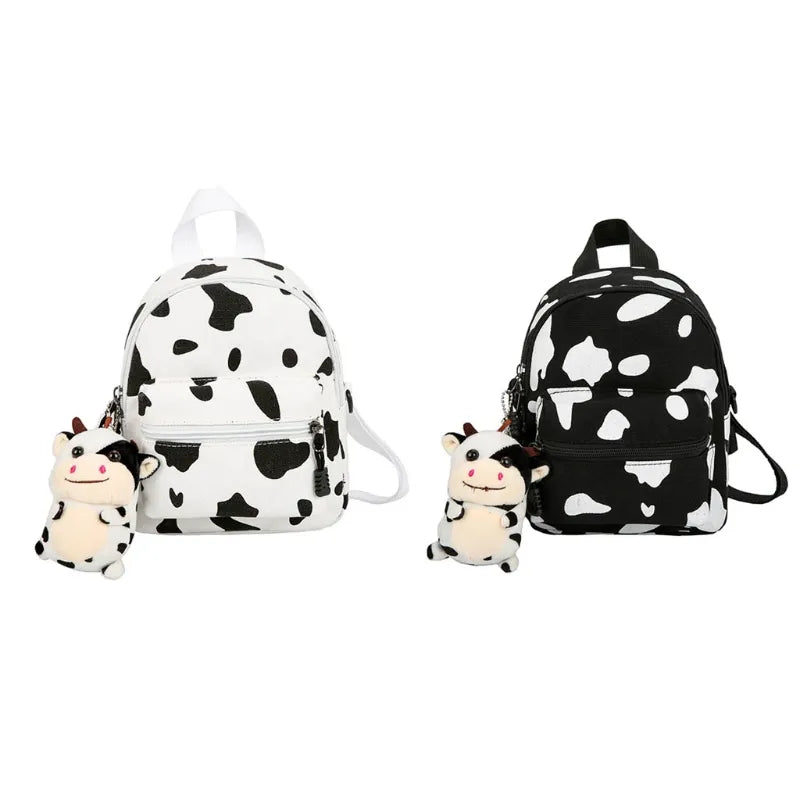 Cow Print Mini Backpacks