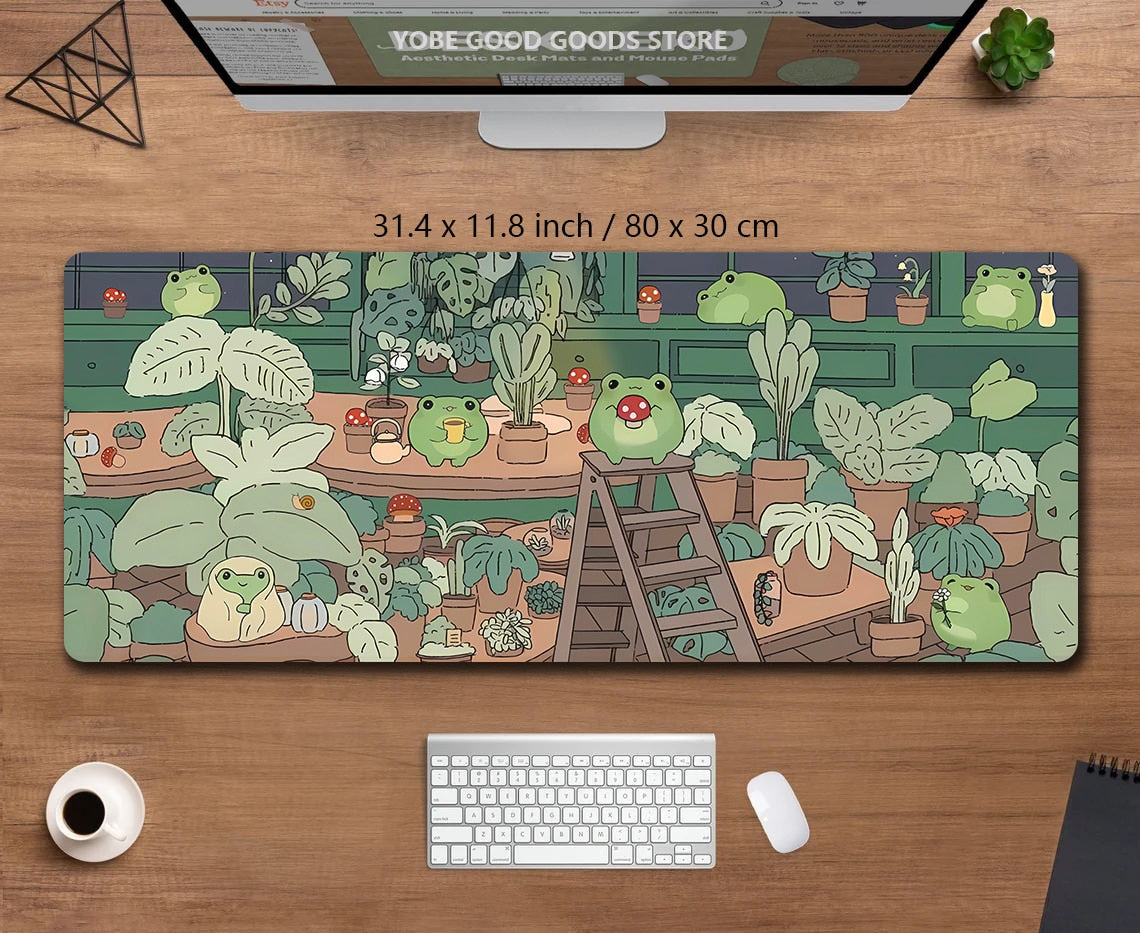 Cute Frogs Desk Pad