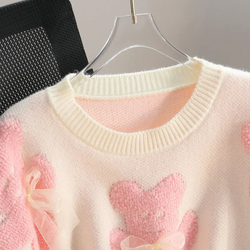 Pink Bears & Bows Sweater