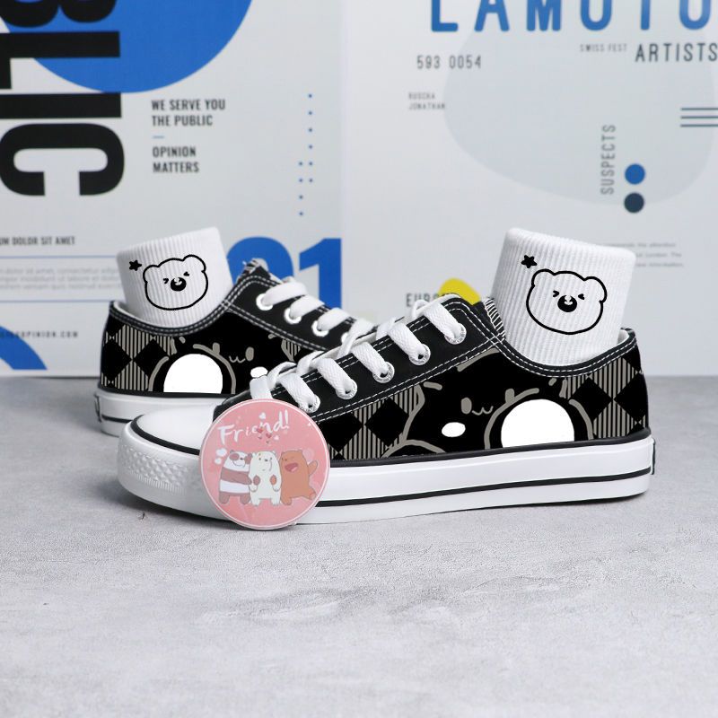 Bear Print High Tops