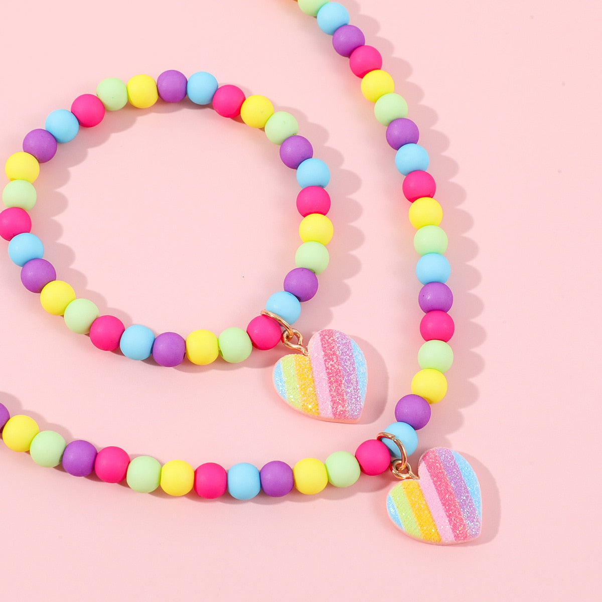 Pastel Heart Jewelry Set