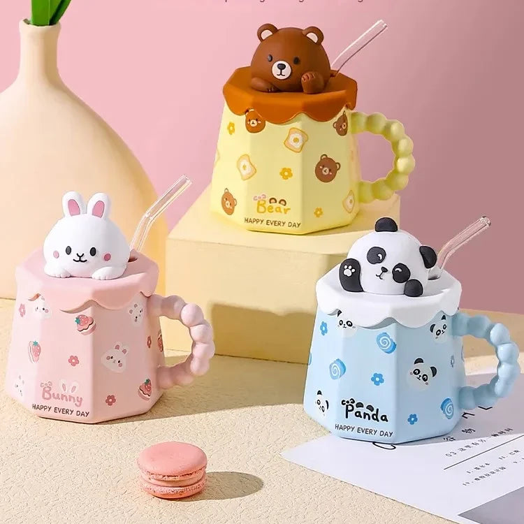 Bunny, Bear, & Panda Mugs