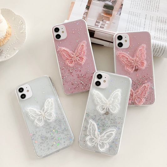 Glitter Star Butterfly iPhone Cases