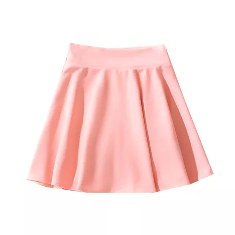 Pink Pleated Mini Skirts