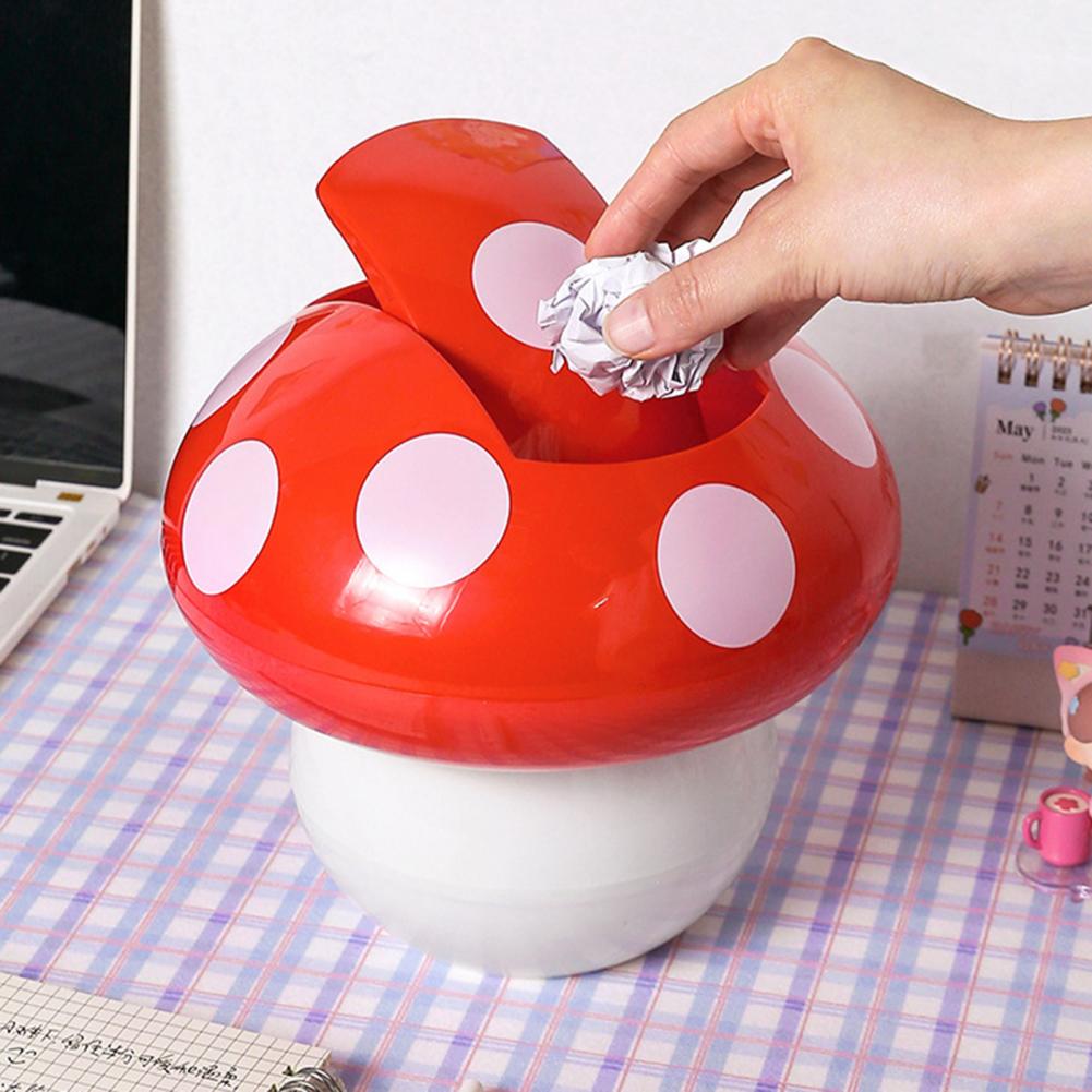 Mushroom Desktop Trash Can