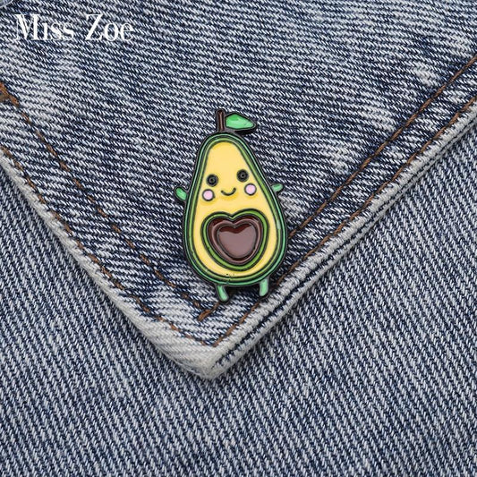 Kawaii Avocado Enamel Pin