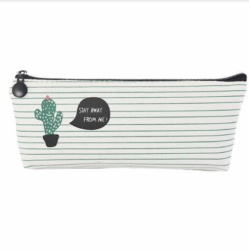 Cactus Pencil Case Canvas Bag