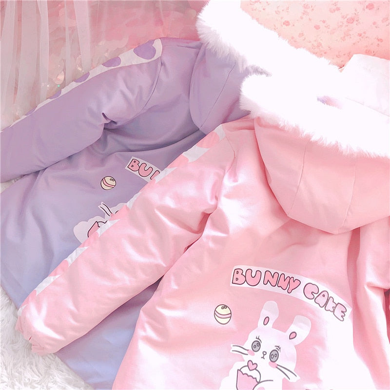 Bunny Cake Hoodie Coat