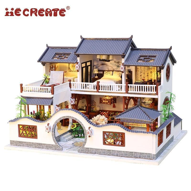 Chinese Manor Dollhouse Kit