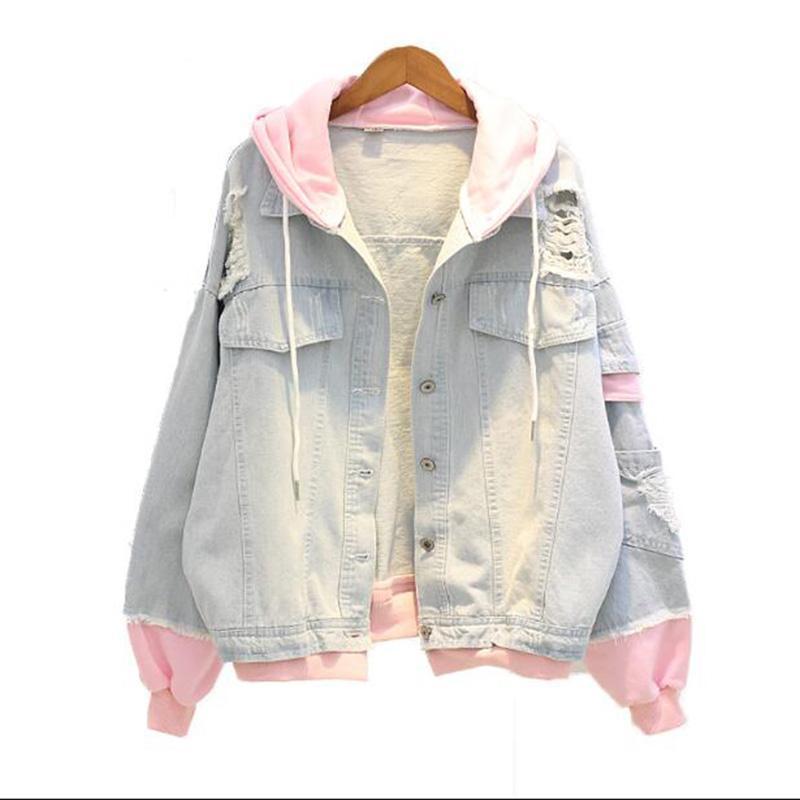 Denim Hoodie Jacket