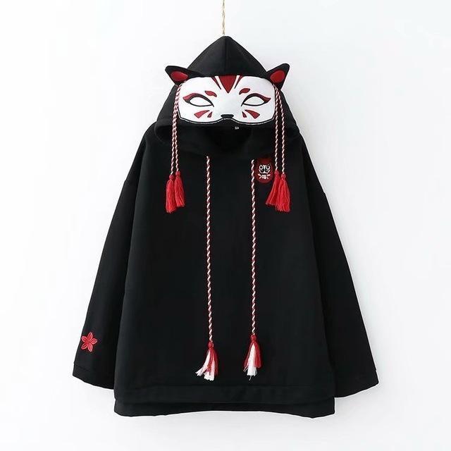 Kawaii Kitsune Fox Hoodie