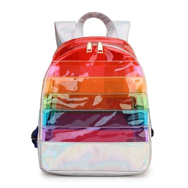 Transparent Rainbow Backpack