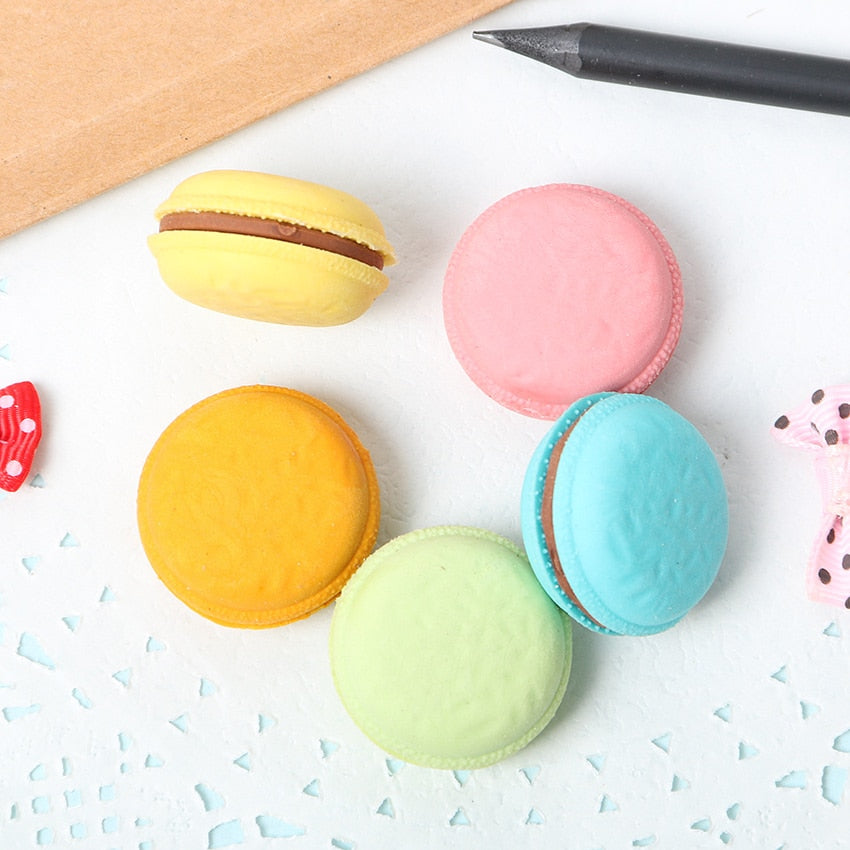 Macaron Eraser Set