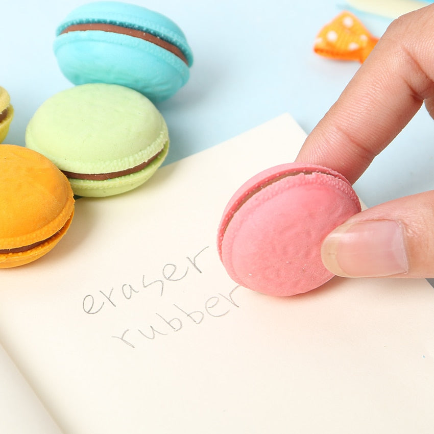 Macaron Eraser Set