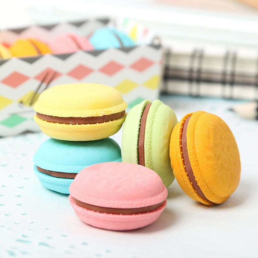 Macaron Eraser Set