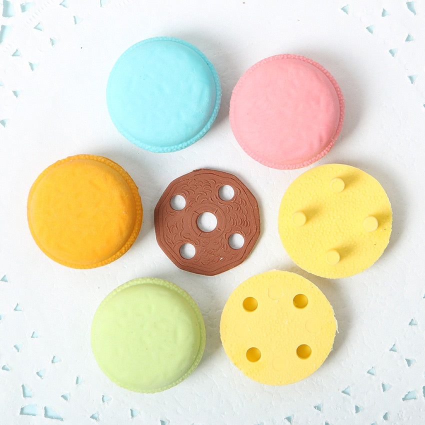 Macaron Eraser Set