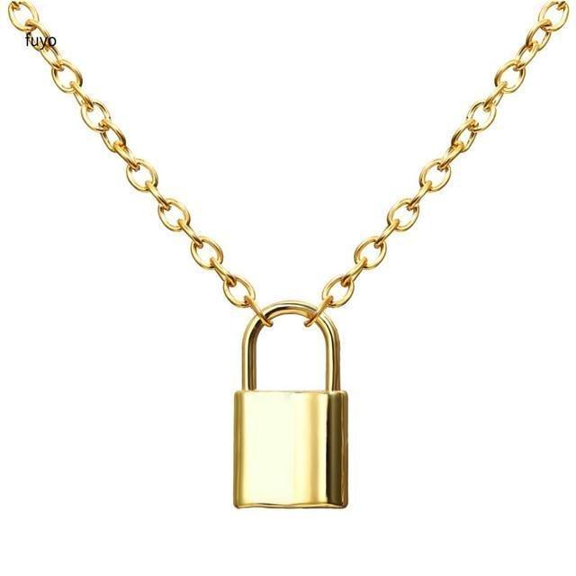 Lock Pendant Necklace