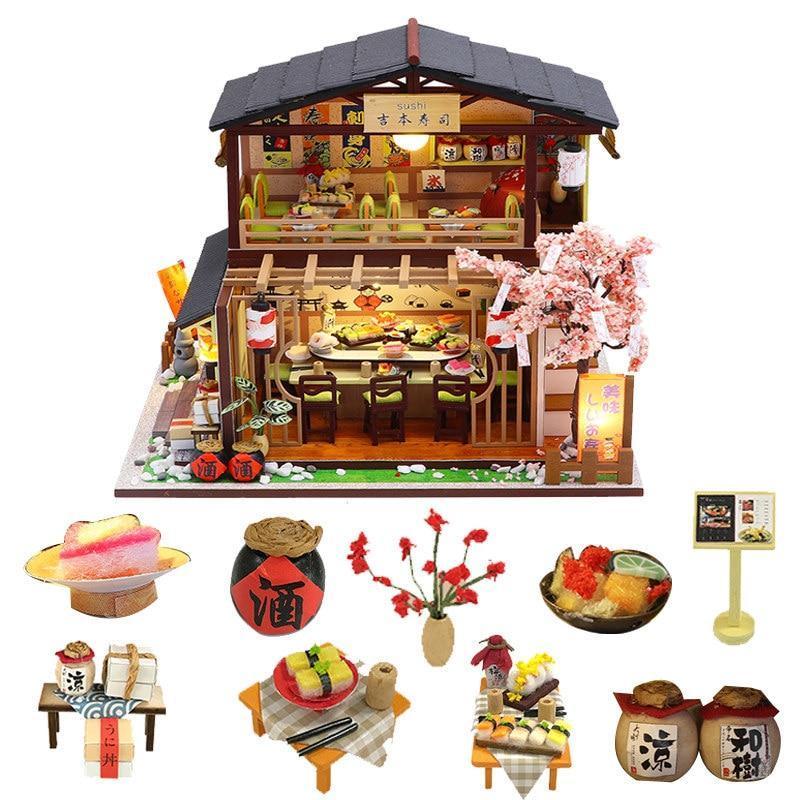 Japanese Sushi Restaurant Dollhouse Kit