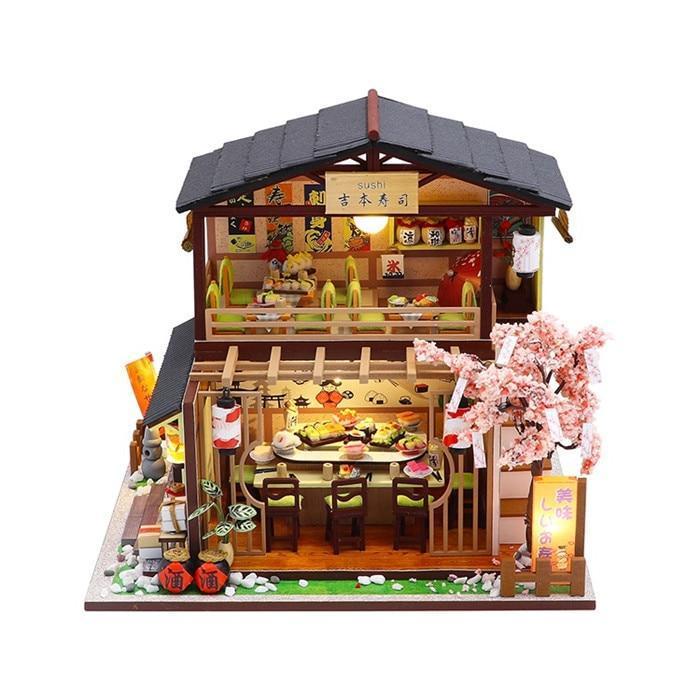 Japanese Sushi Restaurant Dollhouse Kit