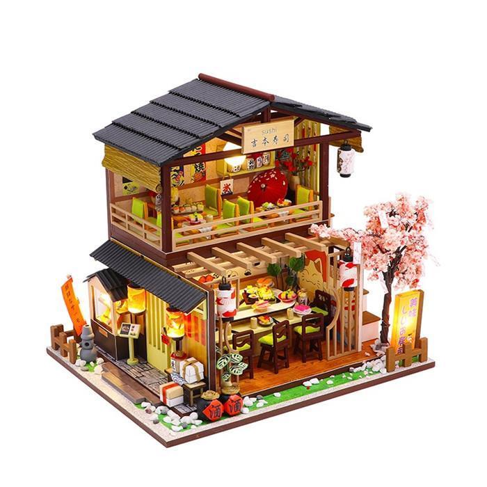 Japanese Sushi Restaurant Dollhouse Kit