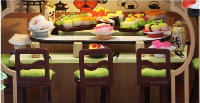 Japanese Sushi Restaurant Dollhouse Kit