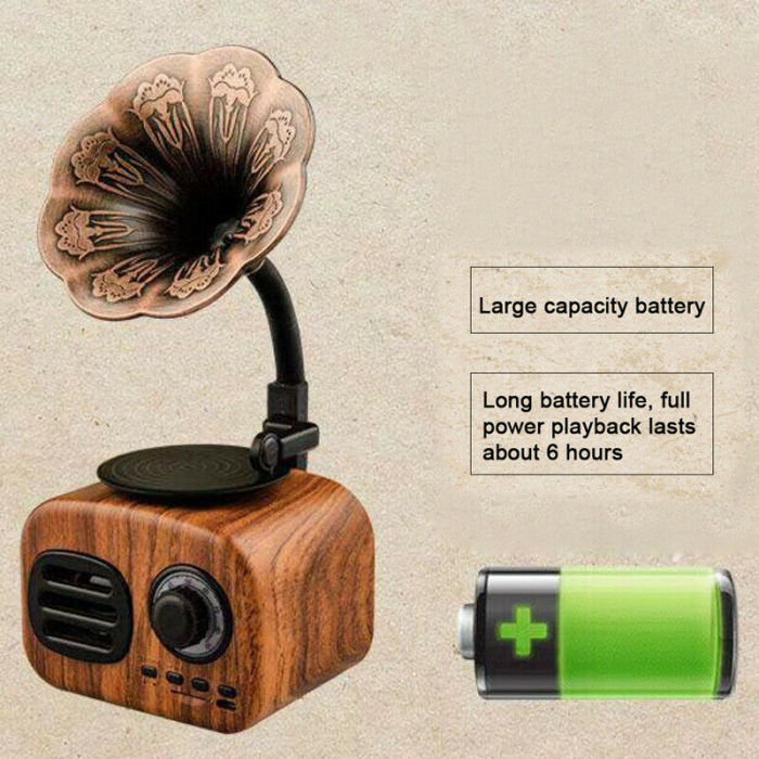 Retro Phonograph Bluetooth Speaker