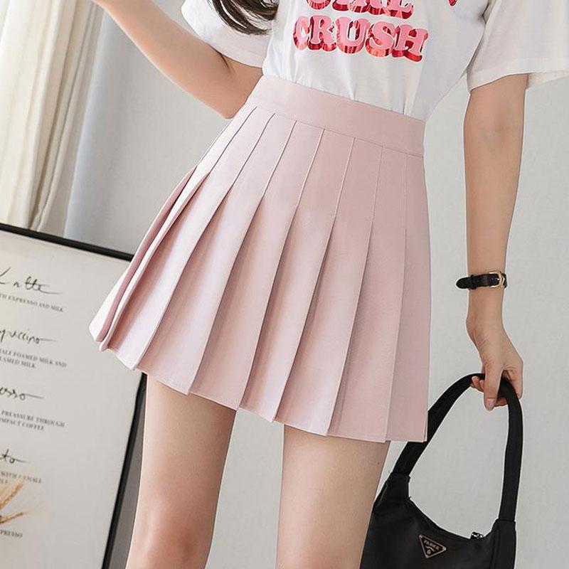 High Waist Pleated Skort