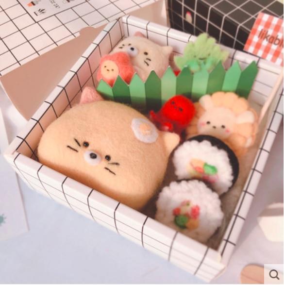 Bento Box Wool Felt Needle Craft Kit