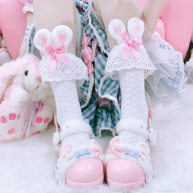 Bunny Lace Ruffle Socks