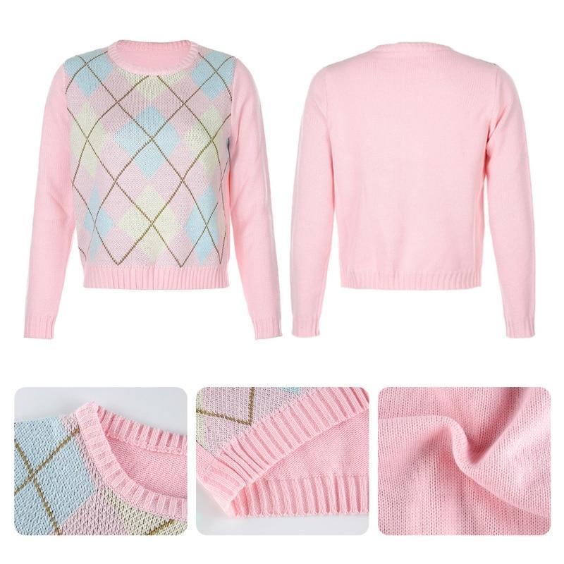 Argyle Crew Neck Jumper