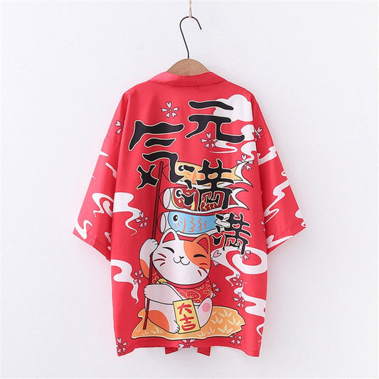 Fortune Cat Kimono