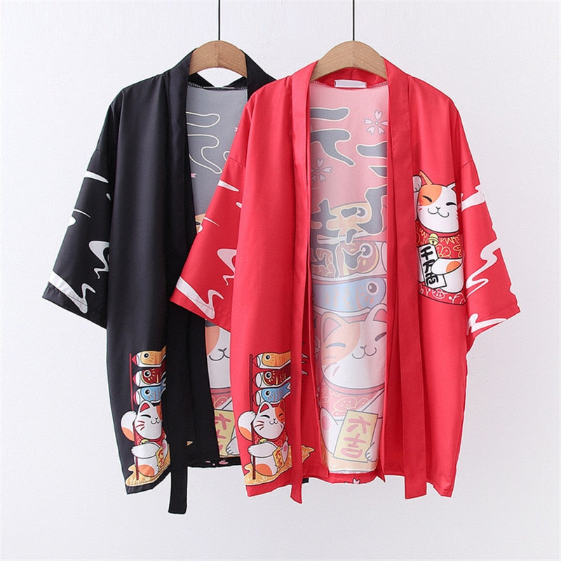 Fortune Cat Kimono