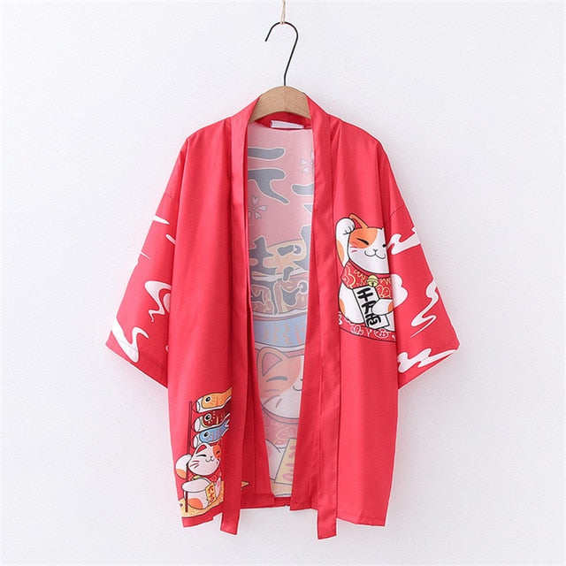 Fortune Cat Kimono