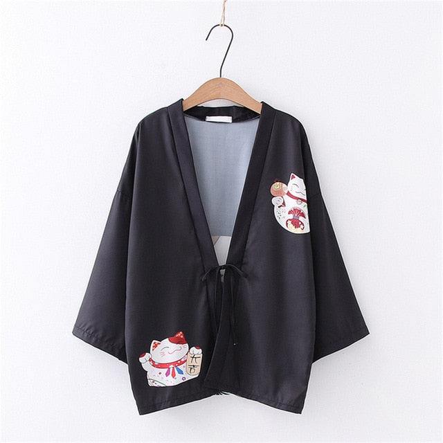 Fortune Cat Kimono