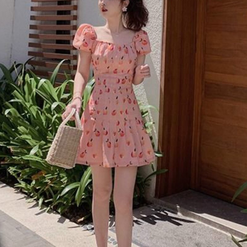 Spring Peach Dress