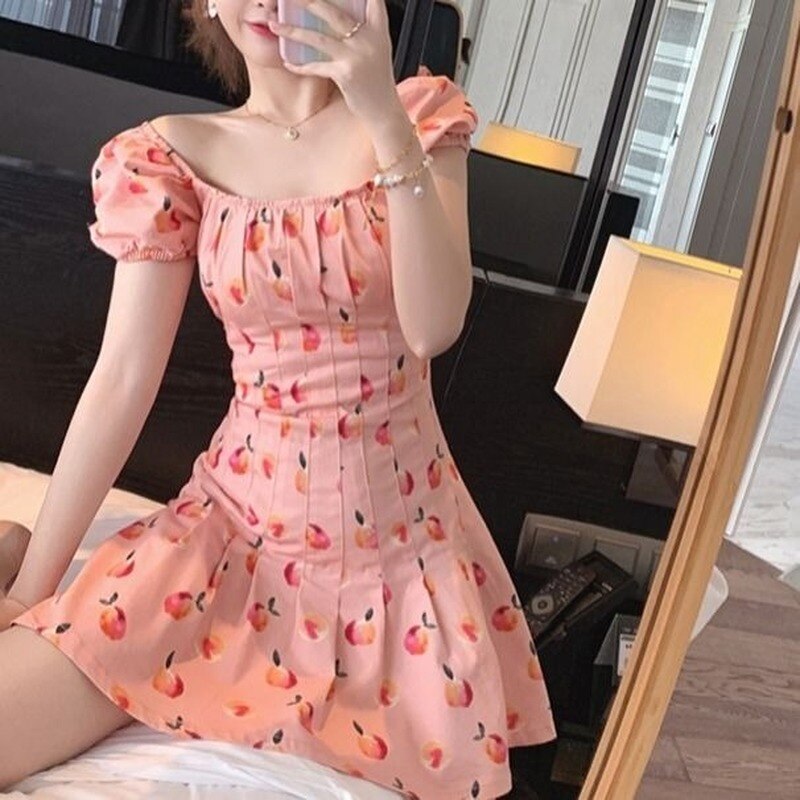 Spring Peach Dress