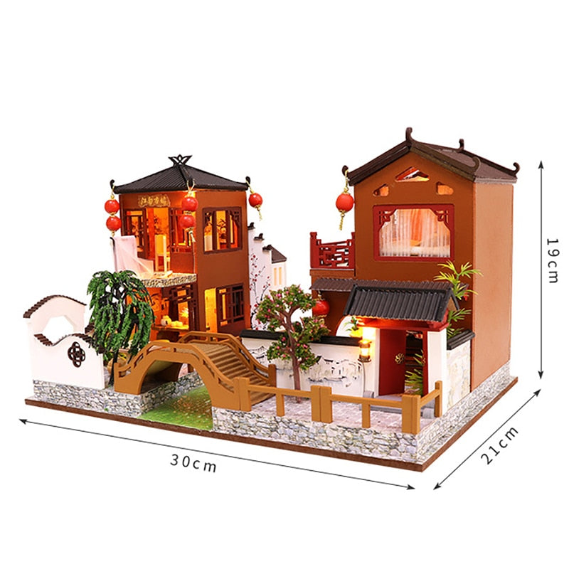 Chinese Ancient Town Dollhouse Kit