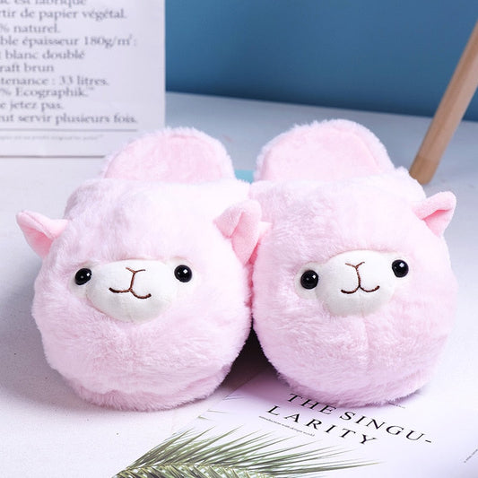 Alpaca Plush Slippers