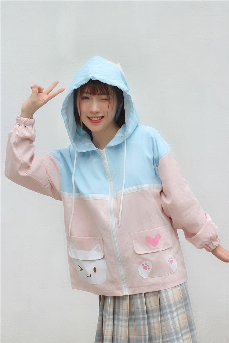 Pastel Neko Hoodie