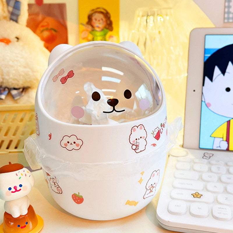 Bear Desktop Trash Can