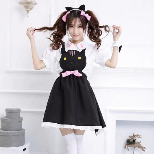 Cat Overalls Dress