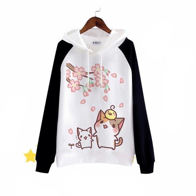 Neko Cherry Blossom Hoodie