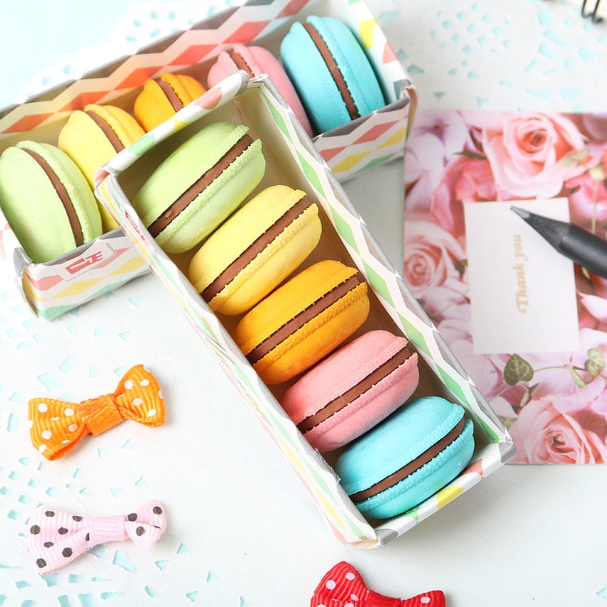 Macaron Eraser Set