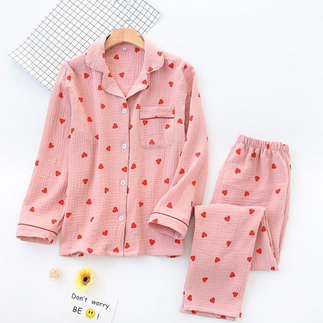 Heart Print Pajamas